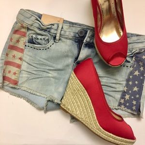 Boutique By Nordstrom Red Espadrilles